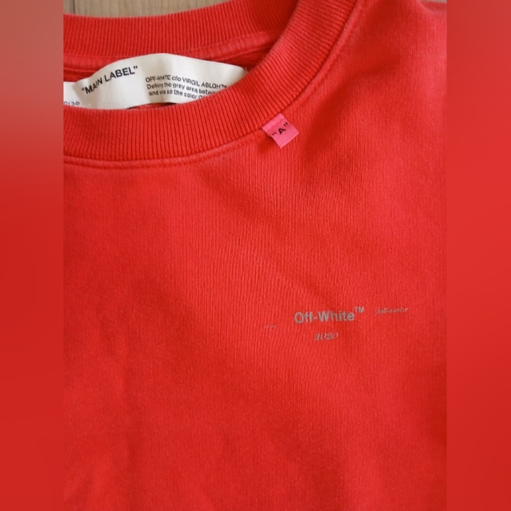 Rare Off-White Unfinished Arrows Sweatshirt Men's Size M - Picture 6 of 9